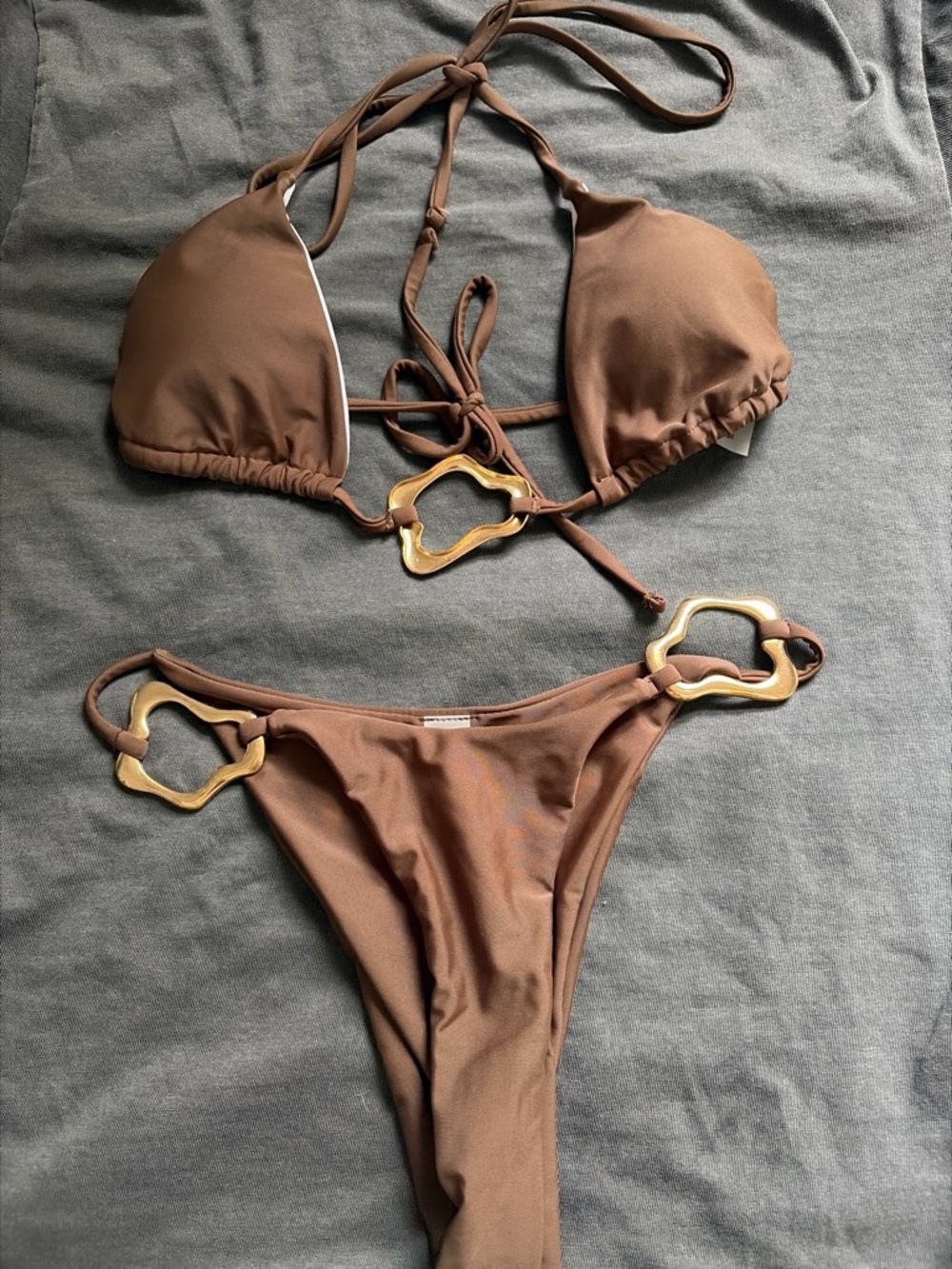 Brown Cheeky Bikini
